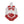 Red White Sorority DST Shield Brooch