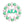 AKA Brooch Pink Green AKA Pearl Pin