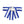ZPB Sorority Blue White Bow Tie Style Brooch
