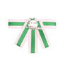 Pink Green Bow Tie Style Brooch