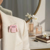 Brooch Hair Clip Pink White Stripe COCO Shirt Pin