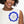 ZPB Sorority Blue White Flower Pearl Brooch Women