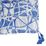 ZPB Sorority Blue White ColorBlock Swirl Kimono
