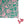 AKA Sorority Pink Green ColorBlock Swirl Kimono