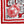 DST Red and White Rose Square Sorority Scarf