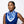 ZPB Blue and White Leopard Square Sorority Scarf