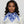 ZPB Blue and White Leopard Square Sorority Scarf