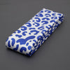 ZPB Blue and White Leopard Square Sorority Scarf