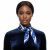 ZPB Blue and White Polka Dot Square Sorority Scarf