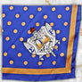 SGRHO Blue Yellow Polka Dot Square Sorority Scarf