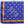 SGRHO Blue Yellow Polka Dot Square Sorority Scarf