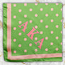 AKA Green Polka Dot Square Sorority Scarf