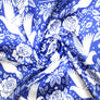 ZPB Blue and White Dove Square Sorority Scarf