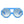 Sunglasses Blue Geometric Chunky Round for Women