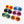 Sunglasses Orange Geometric Chunky Round for Women