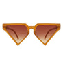 Sunglasses Brown Triangle Pointed for Women