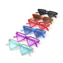 Sunglasses Brown Triangle Pointed for Women