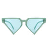 Sunglasses Sea Green Triangle Pointed for Women