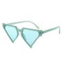 Sunglasses Sea Green Triangle Pointed for Women