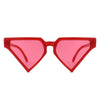 Sunglasses Red Triangle Pointed for Women