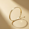 Mens 5.5mm Gold 18K Steel Herringbone Bracelet