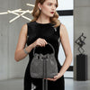 Bucket Bag Black Rhinestone Mesh Crystal Clutch