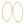 Hoop 18K Gold Steel Inside Out Rhinestone Earrings