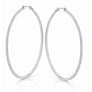 Stainless  Steel Inside Out Rhinestone Earrings