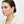 18K Gold Steel Curved Rectangle Disc Stud Earrings