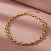 8mm Gold 18K Steel Handmade Chain Necklace