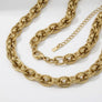 8mm Gold 18K Steel Handmade Chain Necklace
