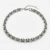 8mm Silver Stainless Steel Handmade Chain Necklace