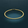 Mens 20in 8mm Gold 18K Stainless Steel Miami Chain