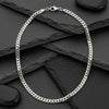 Mens 24in 8mm Stainless Steel Miami Chain