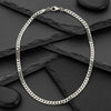 Mens 24in 8mm Stainless Steel Miami Chain