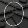 Mens 24in 8mm Stainless Steel Miami Chain