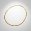 Mens 20in 6.5mm Gold 18K Steel Herringbone Chain