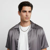 Mens 20in 8mm Stainless Steel Rope Chain