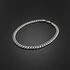 Mens 20in10mm Silver Stainless Steel Curb Chain