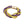 Omega Psi Vibrant Purple Gold Twisted Tube Bracelet