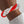 DST Vibrant Red Clear Twisted Tube Bracelet Women