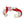 DST Vibrant Red Clear Twisted Tube Bracelet Women