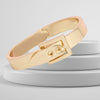 Bangle Gold Belt Buckle Contemporary Bracelet