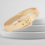 Bangle Gold Belt Buckle Contemporary Bracelet