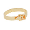 Bangle Gold Belt Buckle Contemporary Bracelet