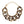 Chain Wild Child Leopard Stone Encrusted Bracelet