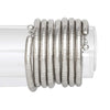 Bangle Silver Tubogas Style Flex Spring Bracelet
