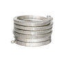 Bangle Silver Coiled Tubogas Style Spring Bracelet