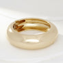 Bangle Smooth Gold Sculpted Shine Sleek Bracelet