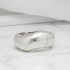 Bangle Hammered Silver Wavy Chunky Bracelet